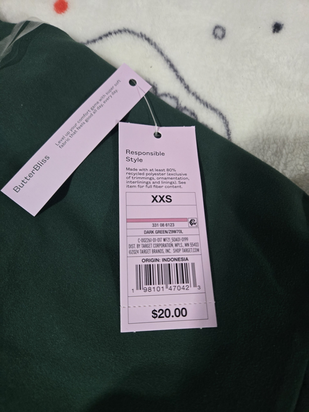 Butter Dark Green Mini Dress with Cross-Back Straps - Picture 4 of 12